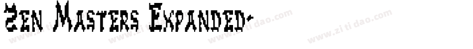 Zen Masters Expanded字体转换
